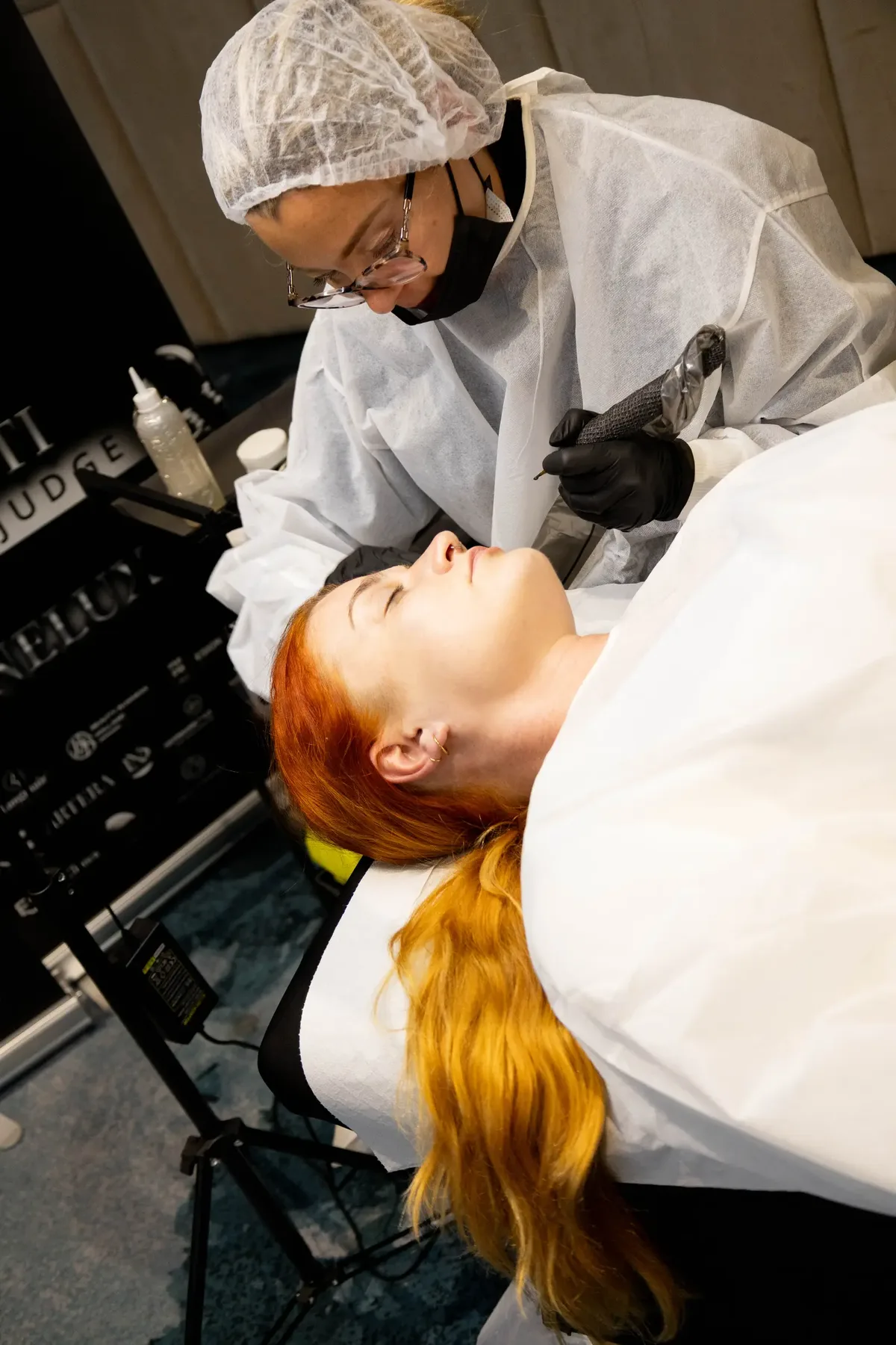 PMU artist at work during competition