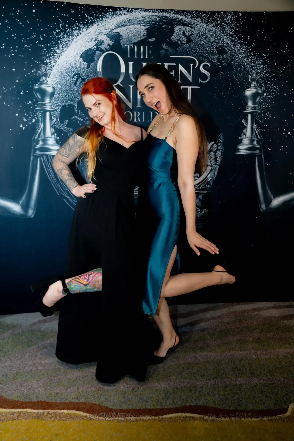 Artists networking at the event