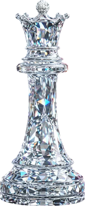Diamond queen chess piece