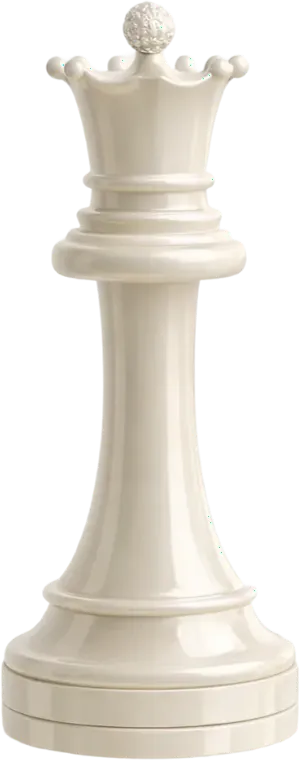 Gold queen chess piece